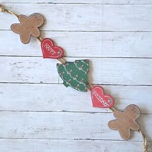 Handpainted Gingerbread Garland